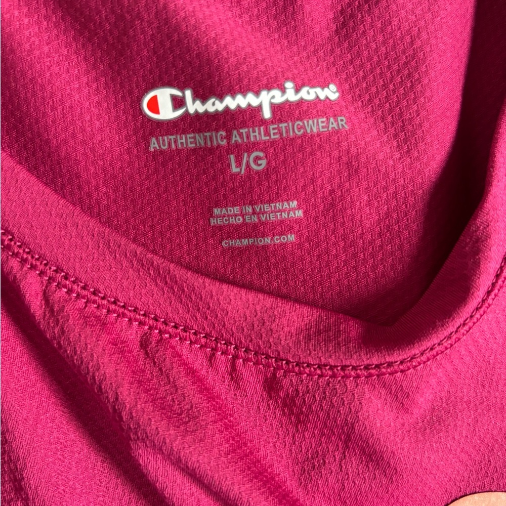 Champion Women's Fuchsia Muscle Tee - Picture 2 of 4